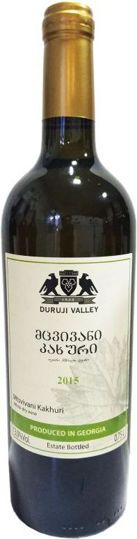 Вино Дуруджі Вели. Мцвівані Кахурі біле 0,75л 11%